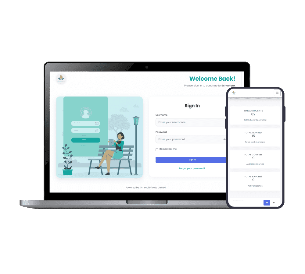 Schoolynx School Management Software Dashboard