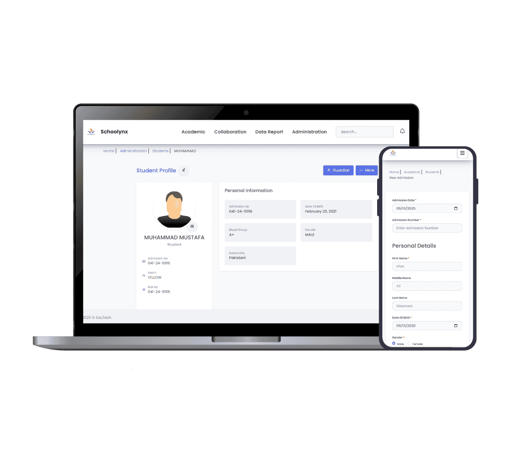 Schoolynx Mobile App View